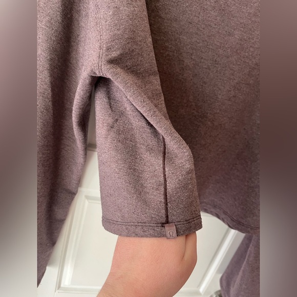 Lululemon Show Your Depth Reversible Crop Top Flare Heathered Antique Bark M/L - Picture 8 of 10